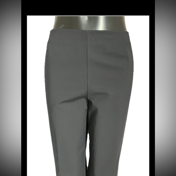 Lafayette 148 Stanton twill PANTS in black ankle Length LOVELY! size:10 EUC - Picture 2 of 6